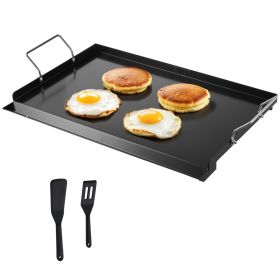 VEVOR Carbon Steel Griddle, 24x16 inch Universal Flat Top Rectangular Plate, Gas Grill Griddle for BBQ Grill, Teppanyaki (Material: Carbon Steel, size: 24x16 inch)